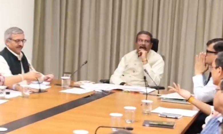 Education Minister Dharmendra Pradhan holds review meeting for NEET re-examination preparations