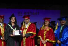Graduation ceremony at Arihant Institute of Commerce and Management in Bengaluru