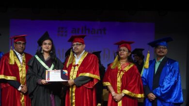 Graduation ceremony at Arihant Institute of Commerce and Management in Bengaluru
