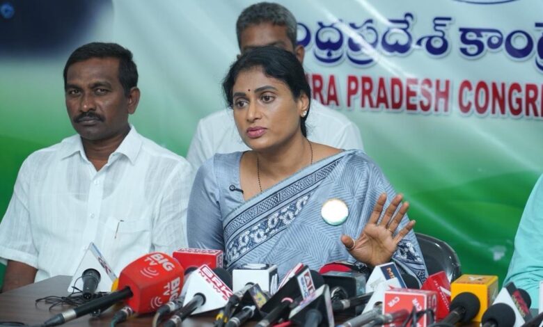 Sharmila accuses ECI of acting in BJP’s interest over Meenakshi Natarajan nomination
